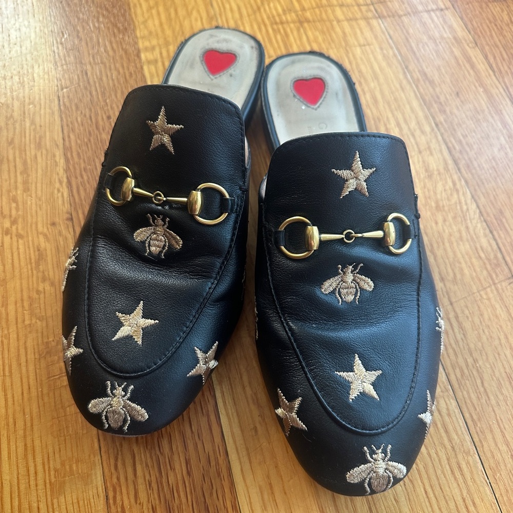 Princetown embroidered mules